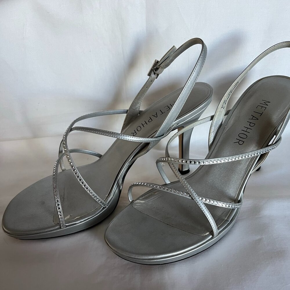Beautiful silver Metaphor sandals - 10M - Verna